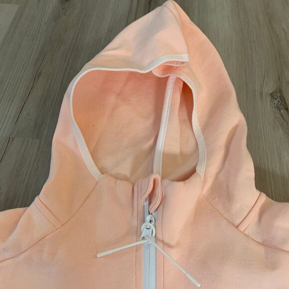 Champion Full Zip Sweatshirt Jacket Hooded XS Women's Blush Activewear Training - Picture 6 of 8